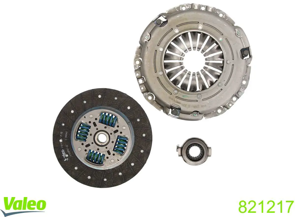 Compre 821217 VALEO Kit de embraiagem (3 peças)