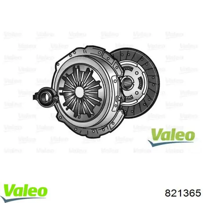Compre 821365 VALEO Kit de embraiagem (3 peças)