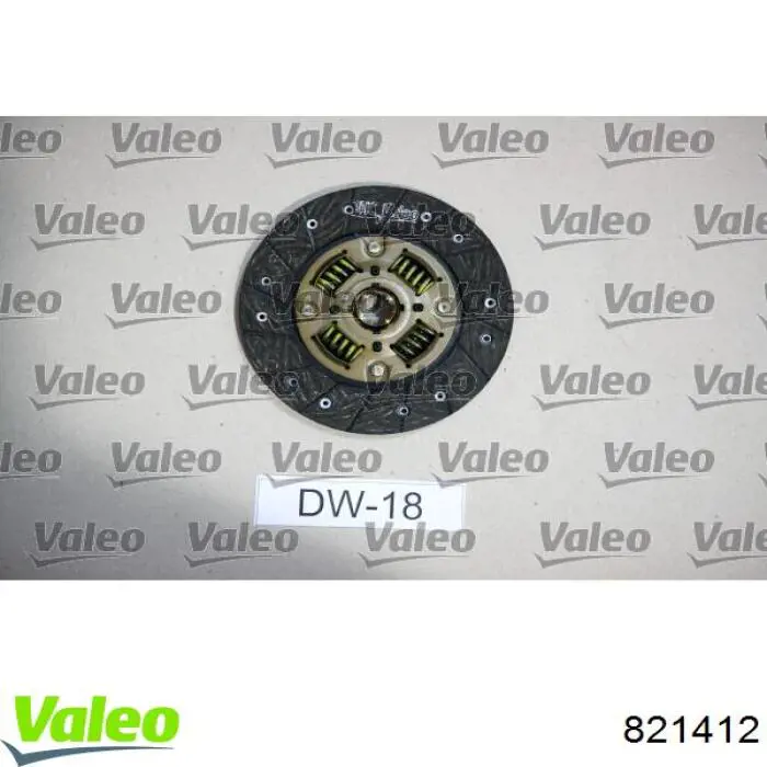 Kit de embraiagem (3 peças) 821412 VALEO