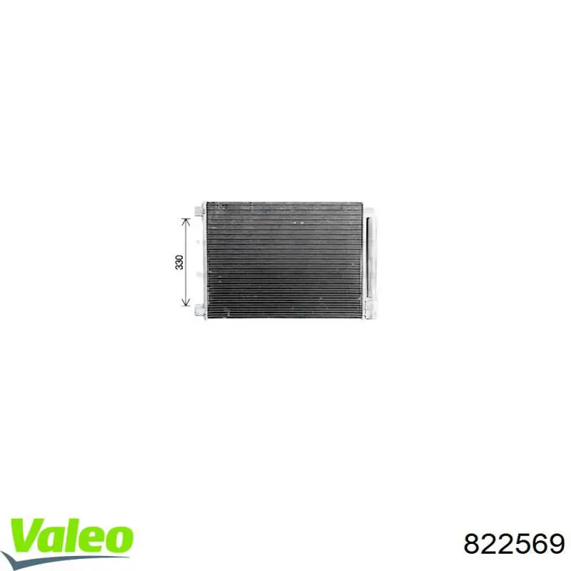 Compre 822569 VALEO Radiador de aparelho de ar condicionado