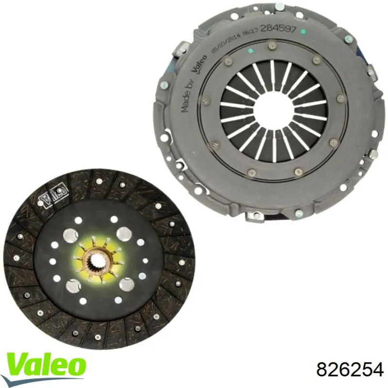 Compre 826254 VALEO Kit de embraiagem (3 peças)