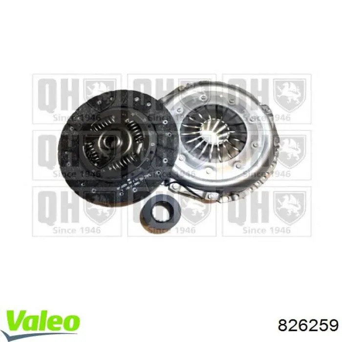 Kit de embraiagem (3 peças) 826259 VALEO