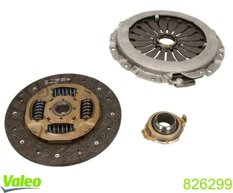 Compre 826299 VALEO Kit de embraiagem (3 peças)