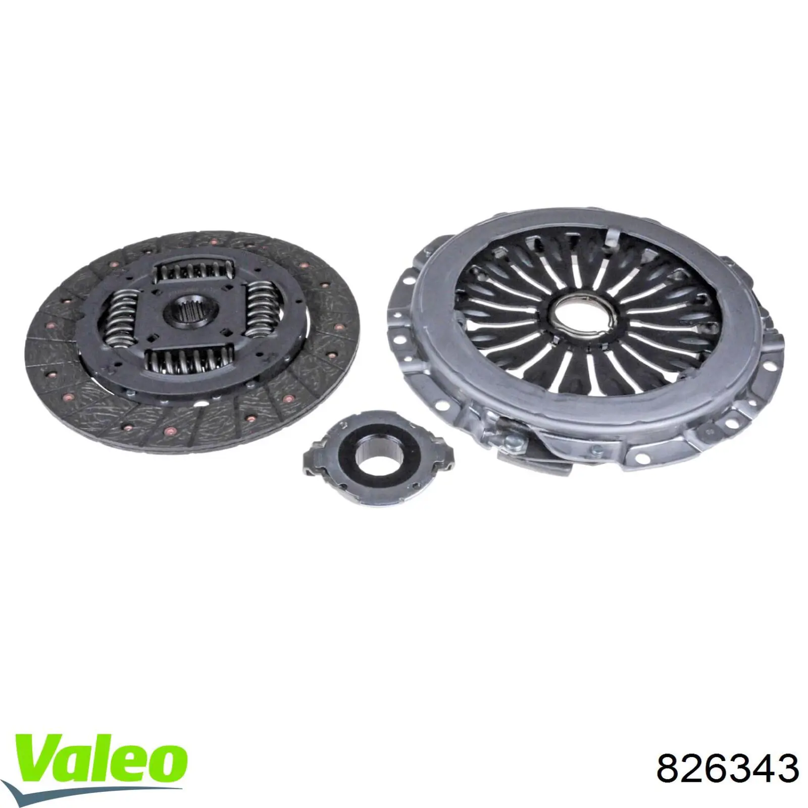 Kit de embraiagem (3 peças) 826343 VALEO