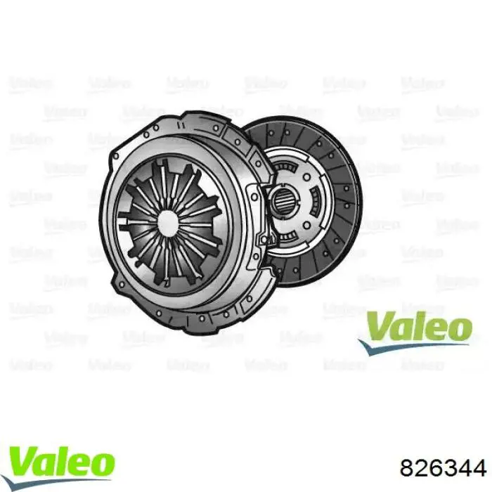 Compre 826344 VALEO Kit de embraiagem (3 peças)