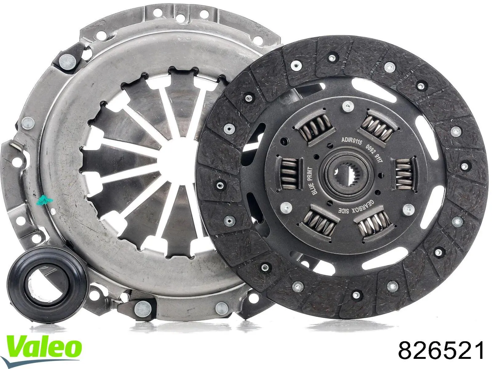 Kit de embraiagem (3 peças) 826521 VALEO