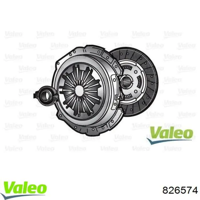 Compre 826574 VALEO Kit de embraiagem (3 peças)