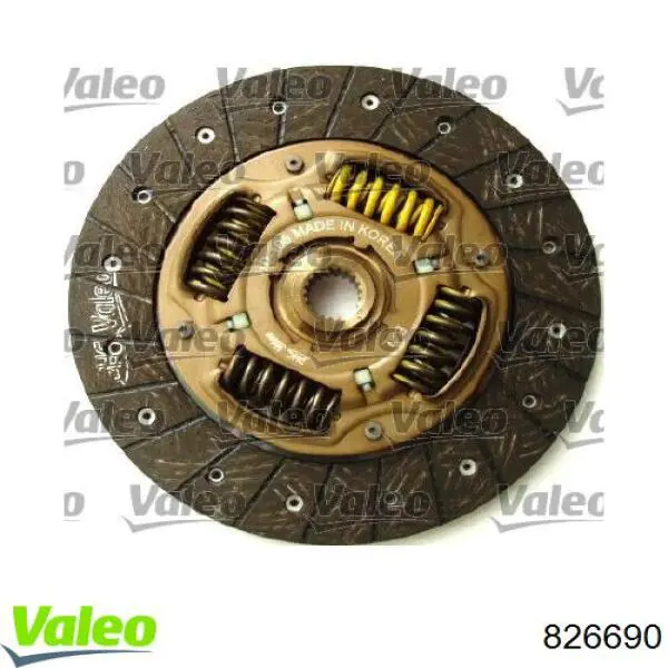 Kit de embraiagem (3 peças) 826690 VALEO