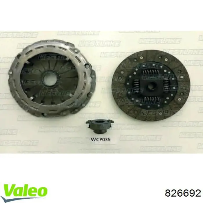 Kit de embraiagem (3 peças) 826692 VALEO