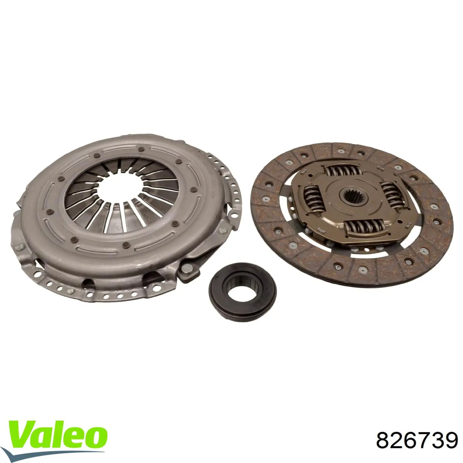 826739 VALEO Kit de embraiagem (3 peças)