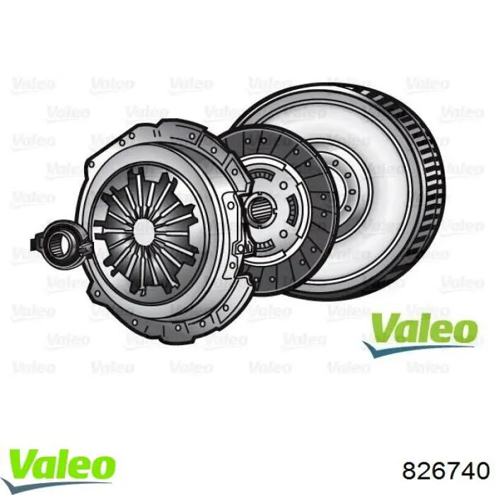 Compre 826740 VALEO Kit de embraiagem (3 peças)