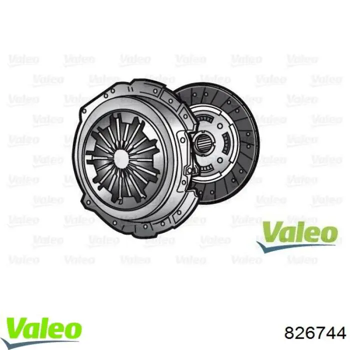 Kit de embraiagem (3 peças) VALEO 826744 preço, a partir de 140,15 USD