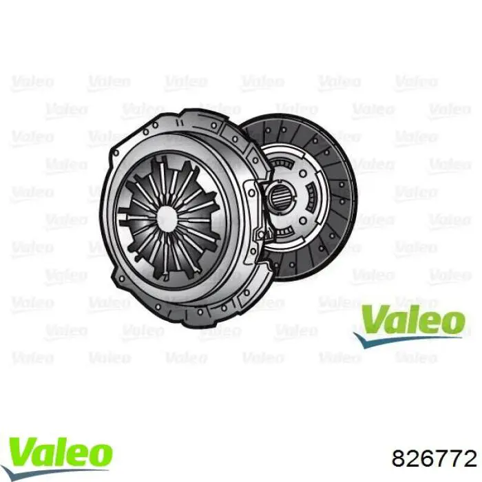 Kit de embraiagem (3 peças) VALEO 826772 preço, a partir de 161,21 USD