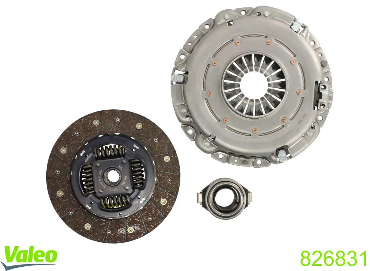 Compre 826831 VALEO Kit de embraiagem (3 peças)
