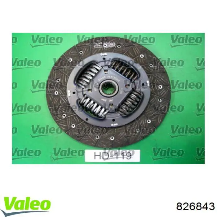 Kit de embraiagem (3 peças) 826843 VALEO