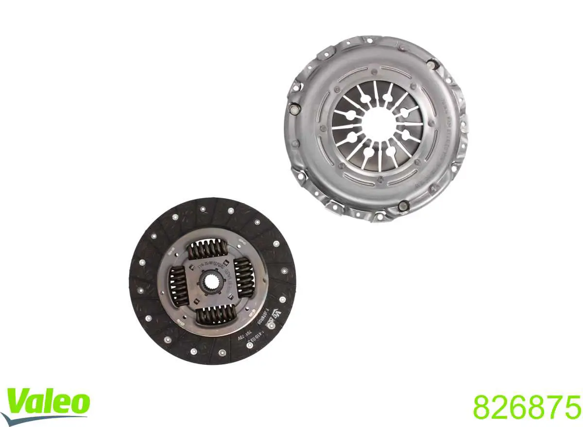 Compre 826875 VALEO Kit de embraiagem (3 peças)