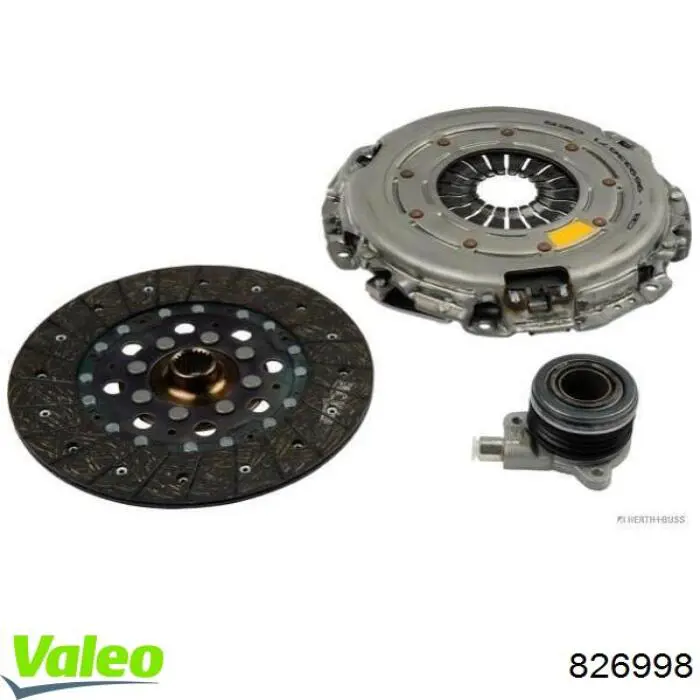 Kit de embraiagem (3 peças) VALEO 826998 preço, a partir de 205,68 USD