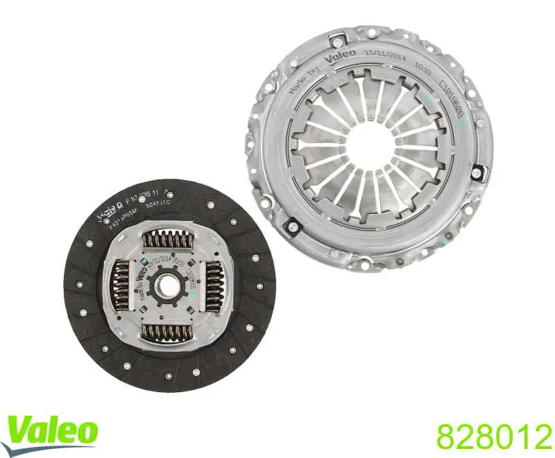 828012 VALEO Kit de embraiagem (3 peças)