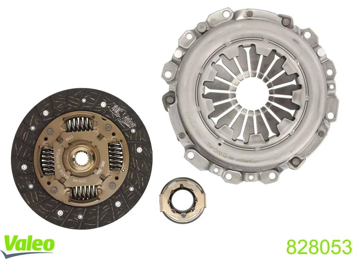828053 VALEO Kit de embraiagem (3 peças)