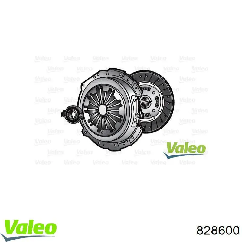 Compre 828600 VALEO Kit de embraiagem (3 peças)