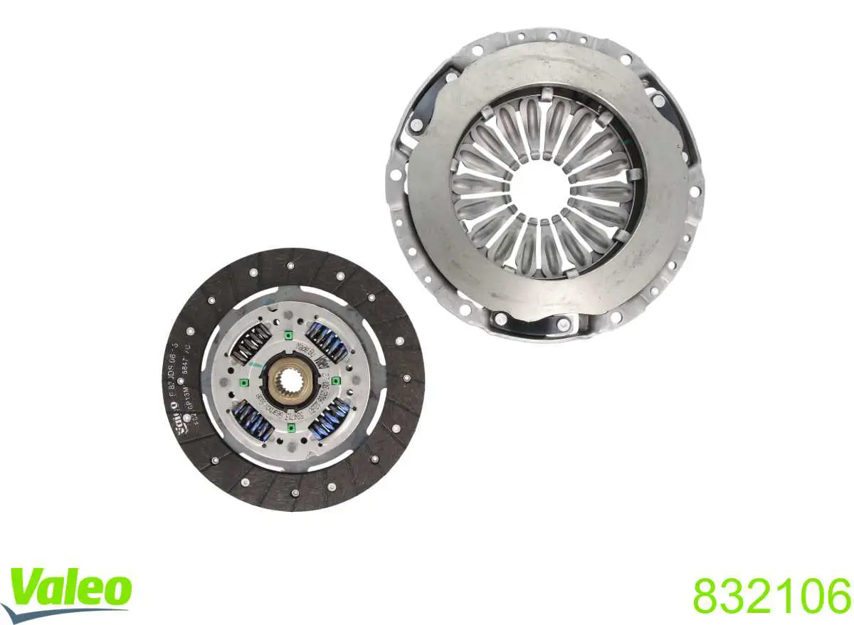 832106 VALEO Kit de embraiagem (3 peças)
