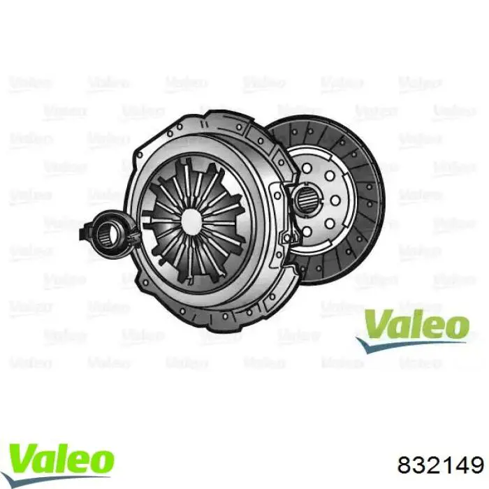 832149 VALEO Kit de embraiagem (3 peças)