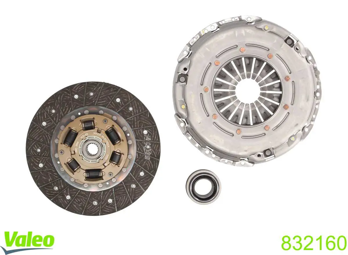 Kit de embraiagem (3 peças) VALEO 832160 preço, a partir de 138,60 USD