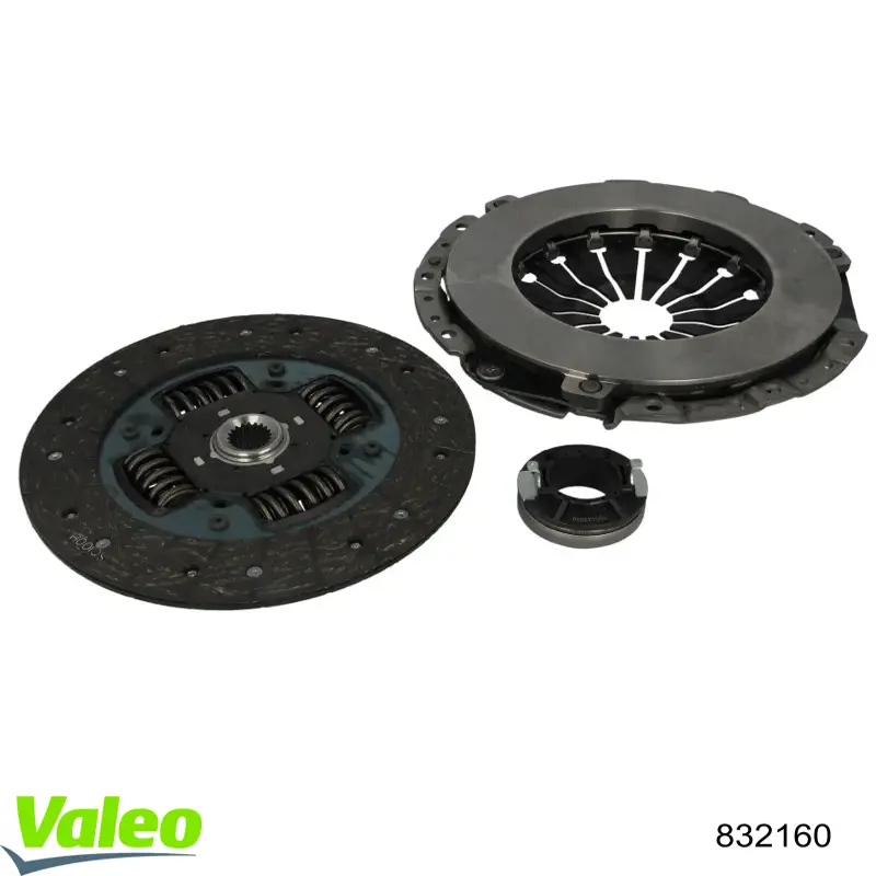 Kit de embraiagem (3 peças) 832160 VALEO