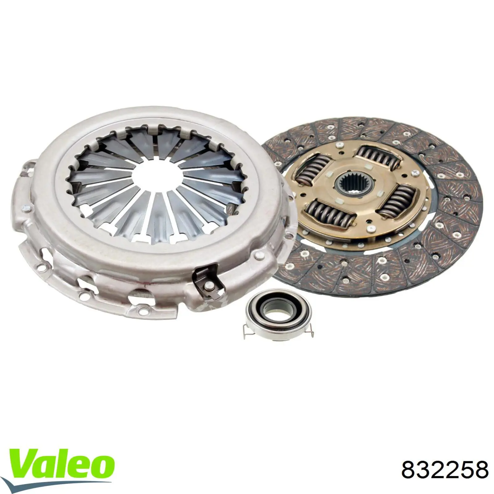 832258 VALEO Kit de embraiagem (3 peças)