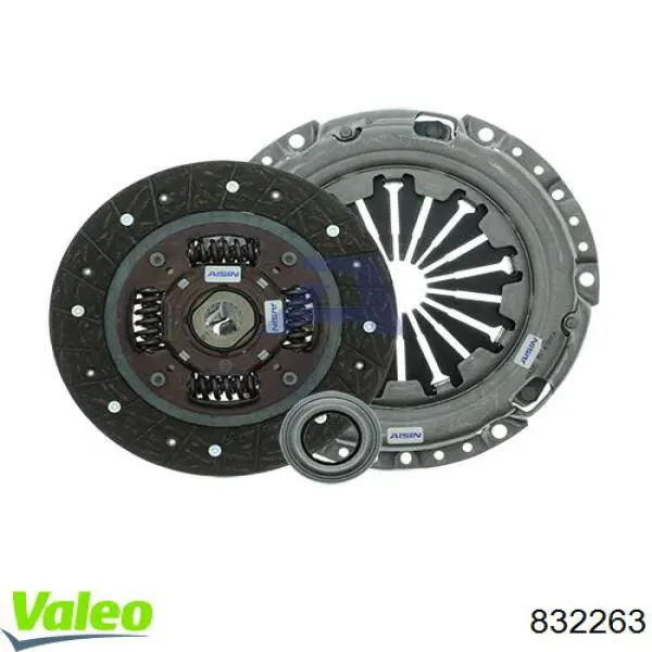 Compre 832263 VALEO Kit de embraiagem (3 peças)