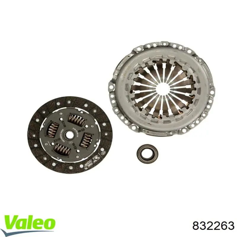 Kit de embraiagem (3 peças) VALEO 832263 preço, a partir de 89,52 USD