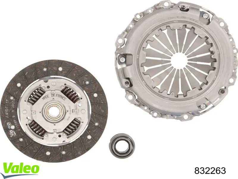 Kit de embraiagem (3 peças) 832263 VALEO