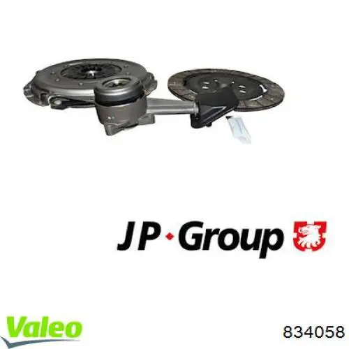 834058 VALEO Kit de embraiagem (3 peças)