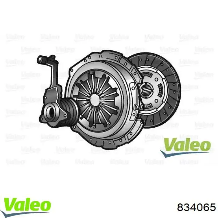 834065 VALEO Kit de embraiagem (3 peças)