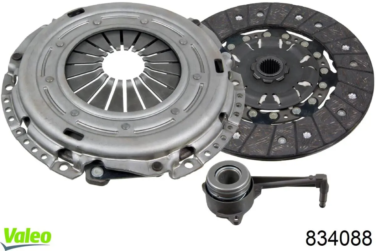 Compre 834088 VALEO Kit de embraiagem (3 peças)