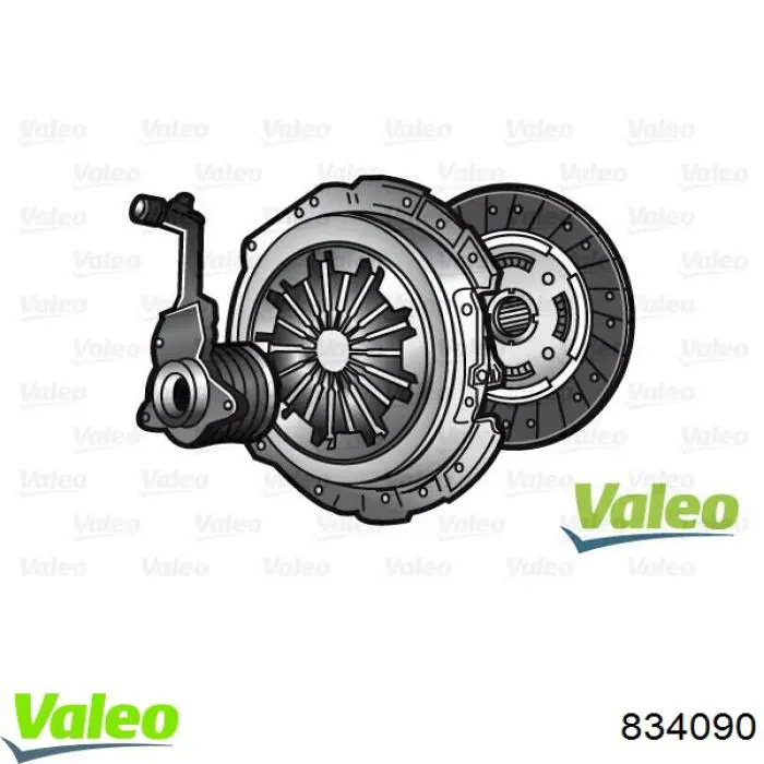 834090 VALEO Kit de embraiagem (3 peças)