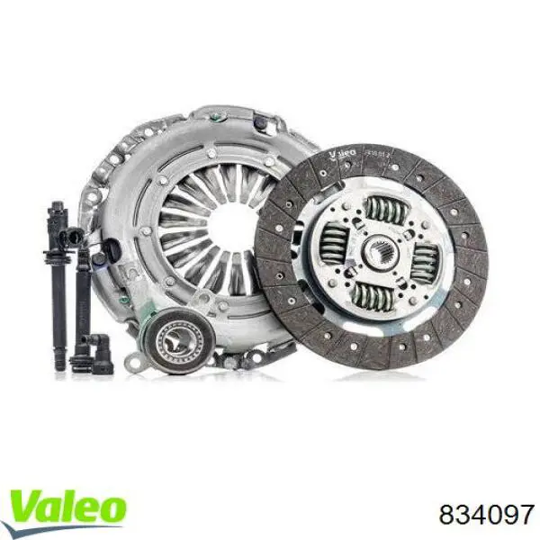 Compre 834097 VALEO Kit de embraiagem (3 peças)