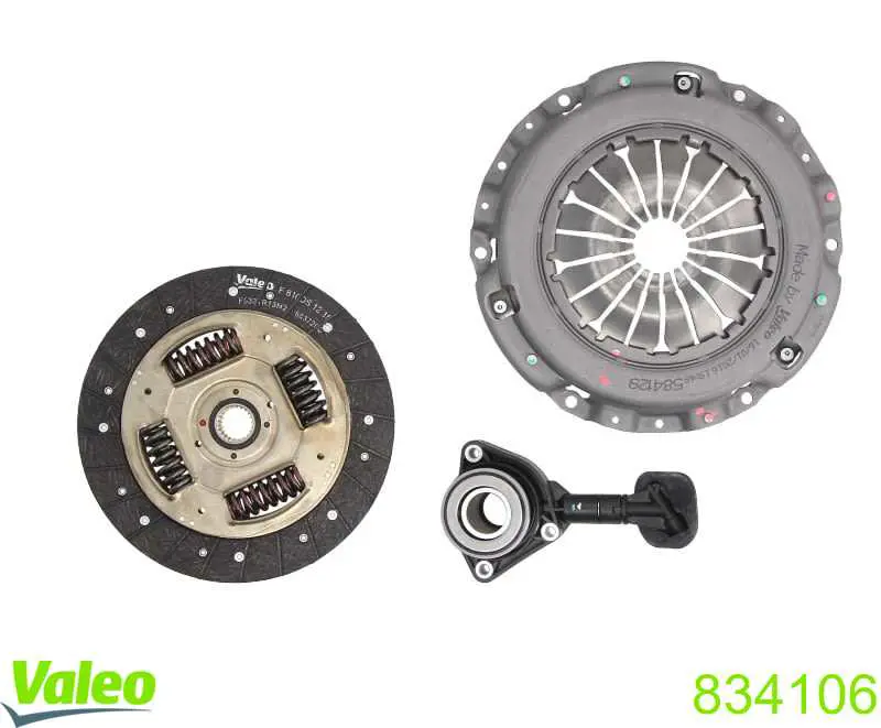 Kit de embraiagem (3 peças) VALEO 834106 preço, a partir de 215,03 USD