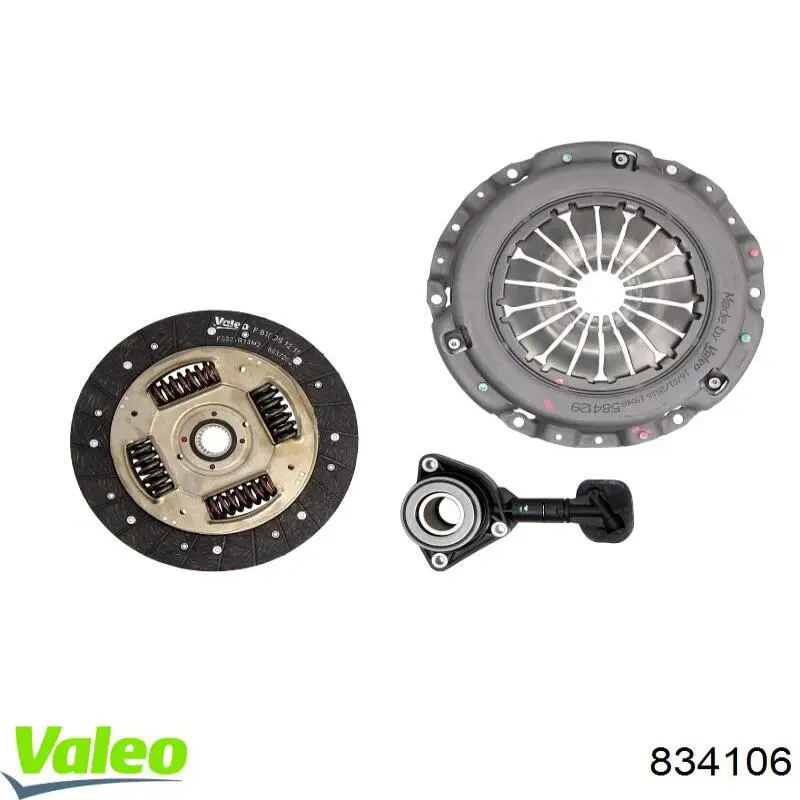 Compre 834106 VALEO Kit de embraiagem (3 peças)