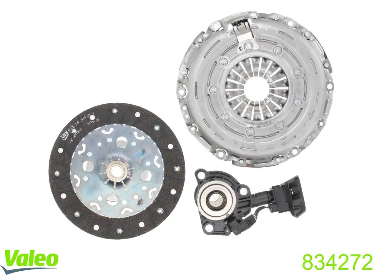 834272 VALEO Kit de embraiagem (3 peças)