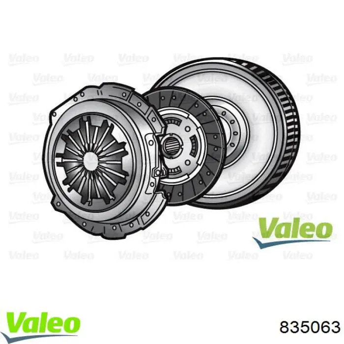 Compre 835063 VALEO Kit de embraiagem (3 peças)