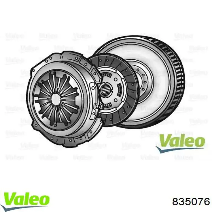 Compre 835076 VALEO Kit de embraiagem (3 peças)