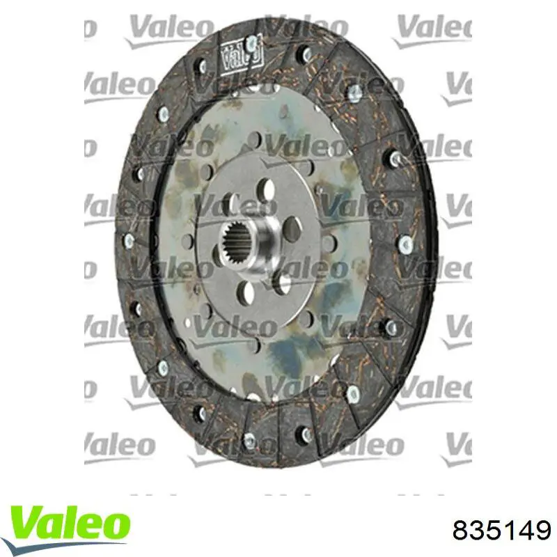 835149 VALEO Kit de embraiagem (3 peças)
