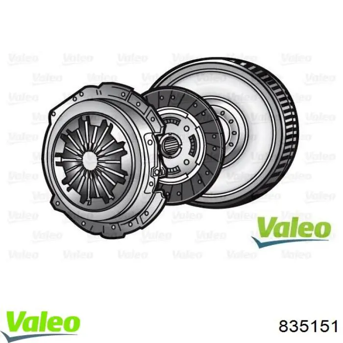 Kit de embraiagem (3 peças) VALEO 835151 preço, a partir de 475,95 USD