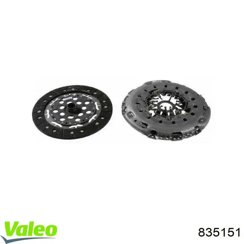 Kit de embraiagem (3 peças) 835151 VALEO