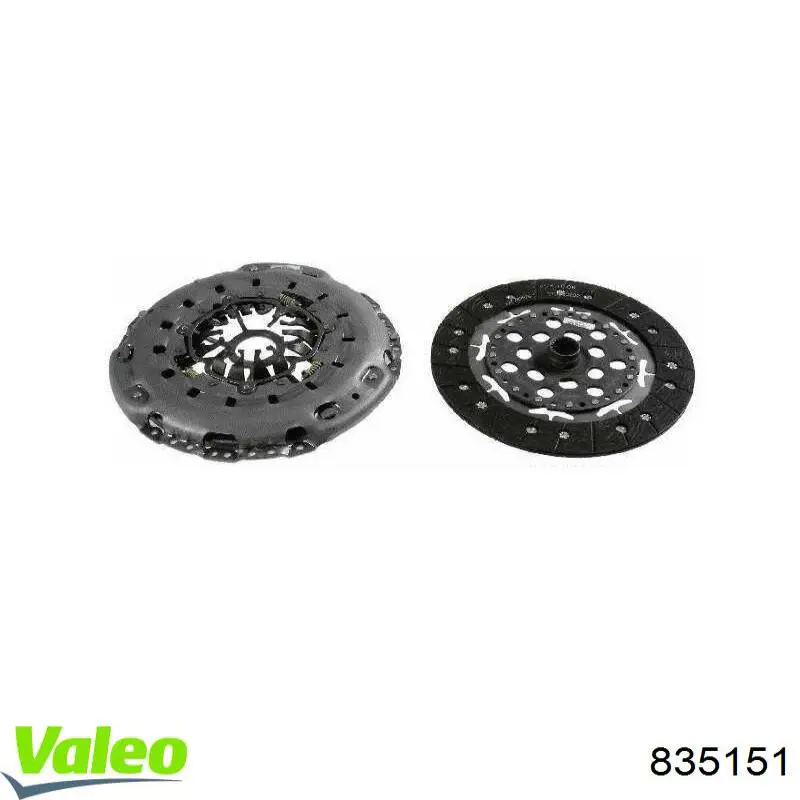835151 VALEO Kit de embraiagem (3 peças)