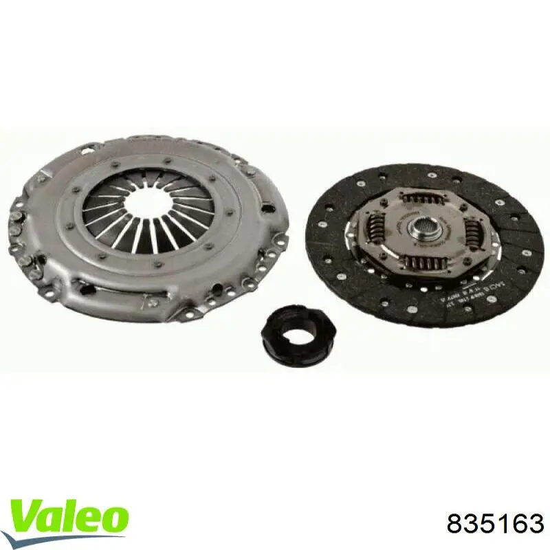 Kit de embraiagem (3 peças) VALEO 835163 preço, a partir de 529,17 USD