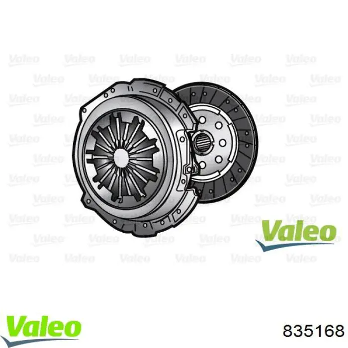 Kit de embraiagem (3 peças) VALEO 835168 preço, a partir de 571,34 USD