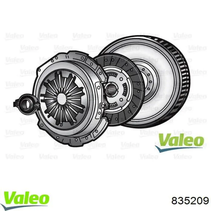 Compre 835209 VALEO Kit de embraiagem (3 peças)