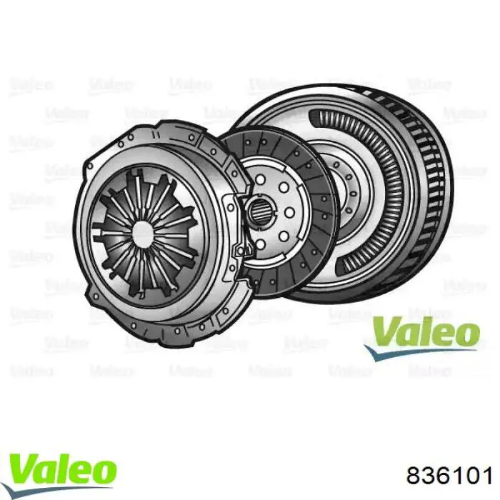 836101 VALEO Kit de embraiagem (3 peças)